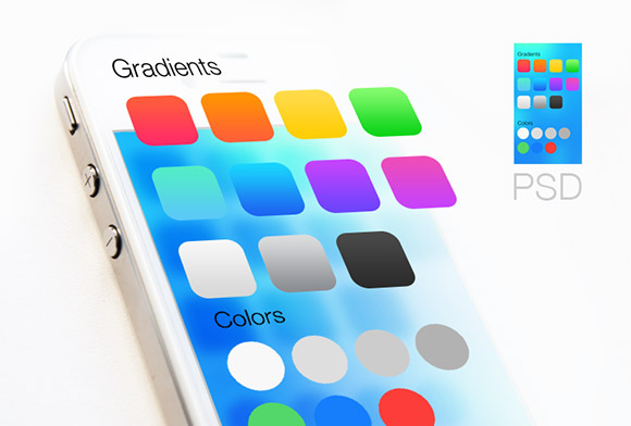iOS7 градиенты и цвета